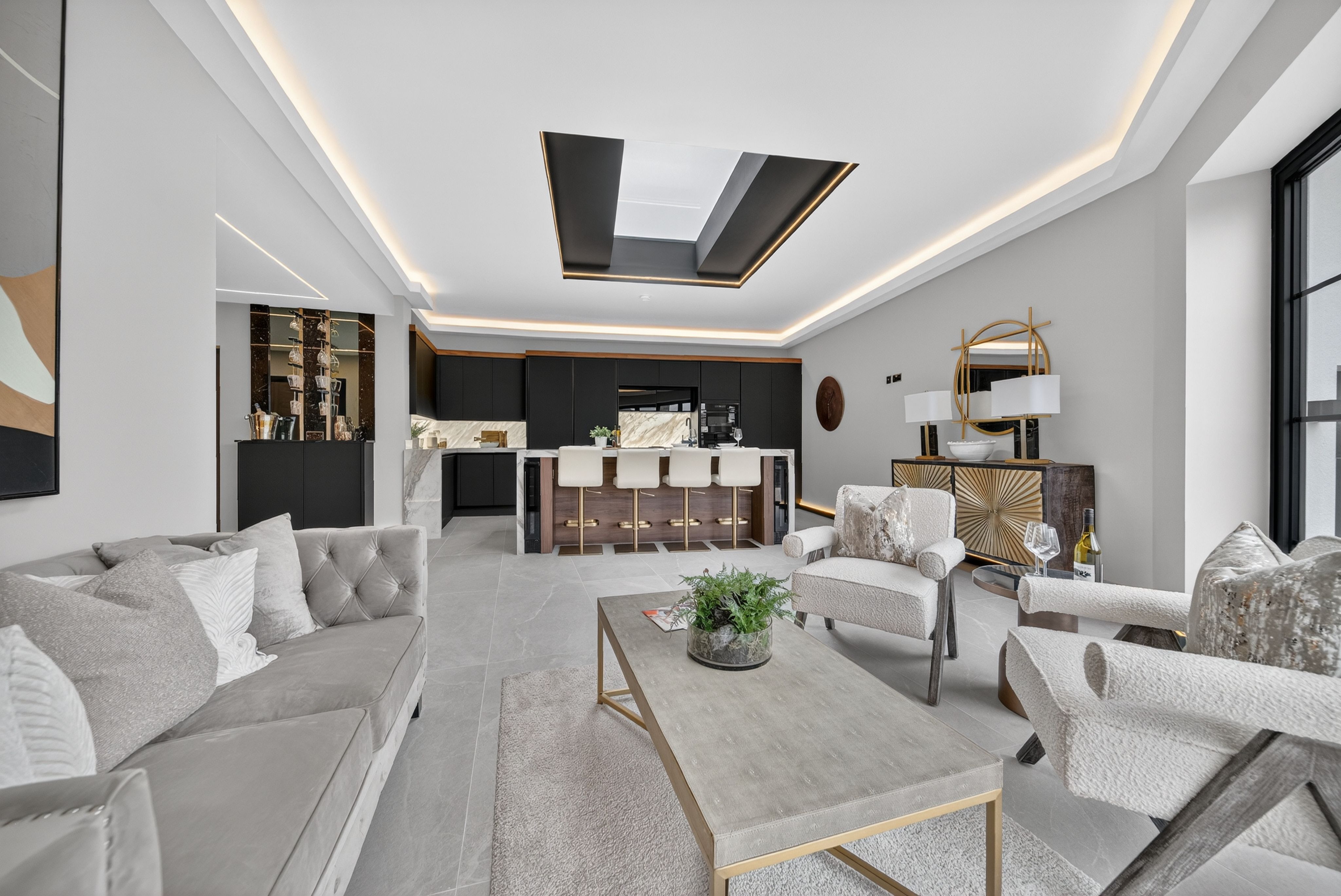 regency villa — interior
